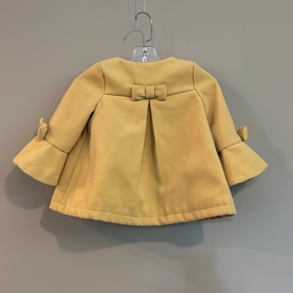 Max Studio Lined Swing Style Coat with Bow Details - Picture 2 of 9